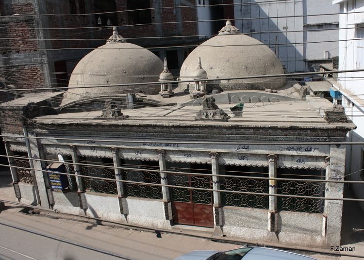 Front view of Binat Bibi Masjid in Narinda
